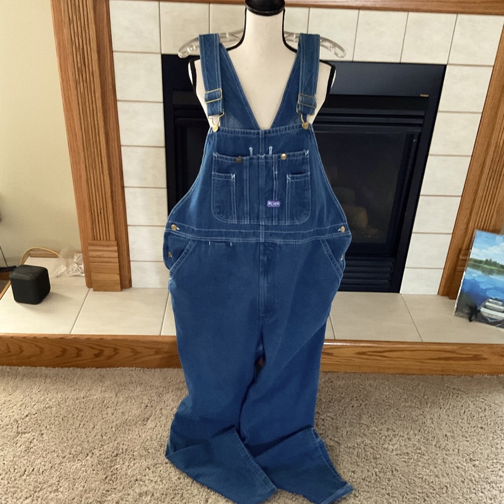 Big Smith Medium Wash Men’s Bib Overalls, Sz 40 x 32